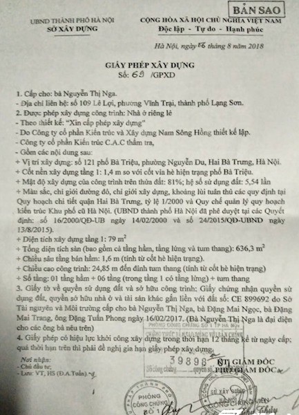 Hà Nội: “Mỏi mắt” đợi sổ đỏ, cụ bà 76 tuổi lại phải kêu cứu vì nhà cổ bất ngờ lún, nứt! - 8
Sở Xây dựng TP Hà Nội, UBND quận Hai Bà Trưng và UBND phường Nguyễn Du cần phải phối hợp giám sát chặt chẽ công trình xây dựng 121 Bà Triệu thực hiện theo đúng giấy phép được cấp.