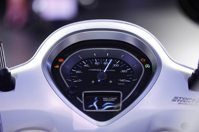 Yamaha Grande Hybrid - Sự lựa chọn tối ưu cho phái đẹp - 6 Mặt đồng hồ sử dụng công nghệ mới TFT cho khả năng hiển thị màu tốt hơn với các thông tin hữu ích hiện trên mặt xe