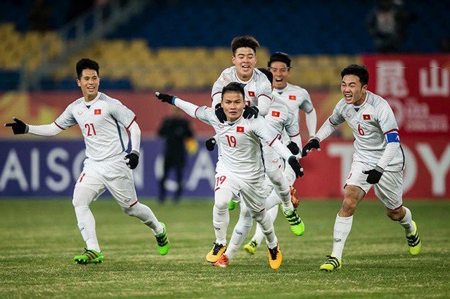 U23 Viá»t Nam láºp kỳ tÃch khi già nh ngôi á quân châu à 2018