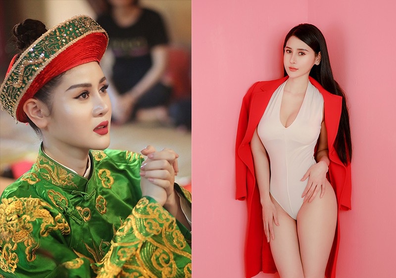 Cô đồng gợi cảm Triệu Hà Vy khoe khéo vòng eo con kiến - Ảnh 1. Cô đồng gợi cảm Triệu Hà Vy khoe khéo vòng eo con kiến - Ảnh 1.
