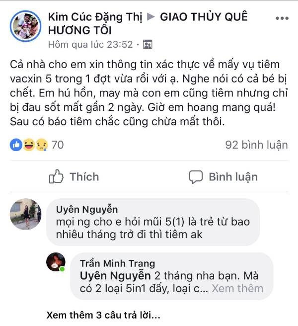Vụ hai trẻ tử vong sau tiêm chủng: Trung tâm Y tế Dự phòng tỉnh lên tiếng - Ảnh 2. Vụ hai trẻ tử vong sau tiêm chủng: Trung tâm Y tế Dự phòng tỉnh lên tiếng - Ảnh 2.