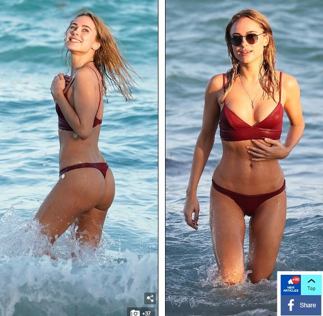 Kimberley Garner đẹp hút hồn trên biển - Ảnh 9. Kimberley Garner đẹp hút hồn trên biển - Ảnh 9.