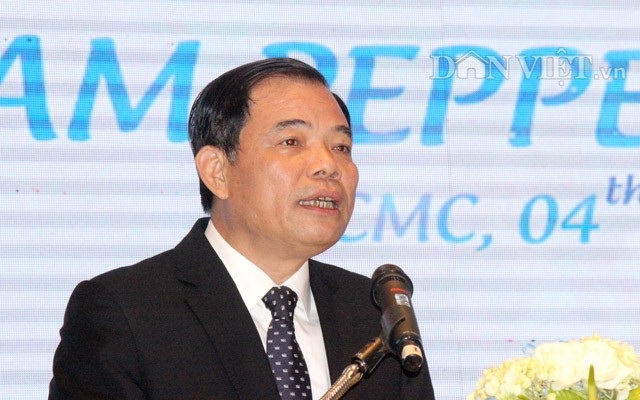 Nghiên cứu sản xuất nước hoa, tinh dầu từ... hồ tiêu - 2 Bộ trưởng Nguyễn Xuân Cường phát biểu tại Hội nghị....