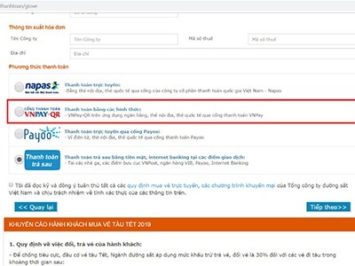 Ưu đãi giảm 100.000 đồng khi thanh toán vé tàu tết bằng QR Pay trên ứng dụng Agribank E-Mobile Banking - 2