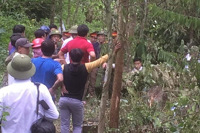 Hiện trường nơi phát hiện thi thể nạn nhân.