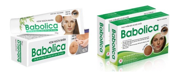 5 cách trị nám hiệu quả ngay tại nhà - 6
Bộ sản phẩm kem bôi - viên uống Babolica