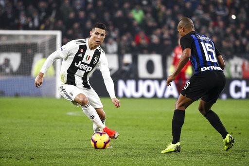 
C.Ronaldo không ghi bàn trong trận đấu với Inter
