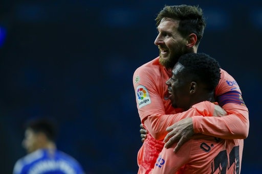 Messi rực sáng, Barcelona đại thắng trong trận derby - 1
Messi tỏa sáng với 2 bàn thắng giúp Barcelona vượt qua Espanyol