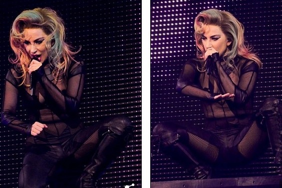 Lady Gaga thay hàng chục bộ đồ trong buổi diễn - 2
Đây là buổi diễn mở màn cho tour diễn vòng quanh nước Anh của ca sỹ người Mỹ