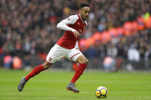 Tottenham 1-0 Arsenal: Sự khác biệt bởi Harry Kane - 5
Aubameyang trên sân Wembley
