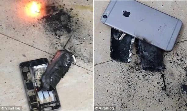 iPhone phát nổ "như bom" tại hiệu làm tóc giữa Hà Nội - 2 Hình ảnh chiếc iPhone sau vụ nổ.