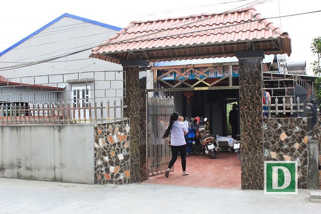 Ngôi nhà của cầu thủ Vũ Văn Thanh tại xã Tứ Cường, huyện Thanh Miện, Hải Dương (Ảnh: Trần Thanh).