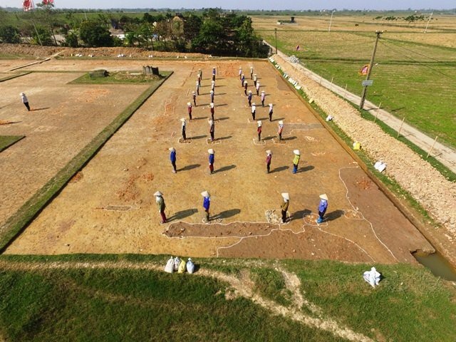 Dấu vết một công trình kiến trúc quy mô lớn được tìm thấy ở hành cung Lỗ Giang, tỉnh Thái Bình.