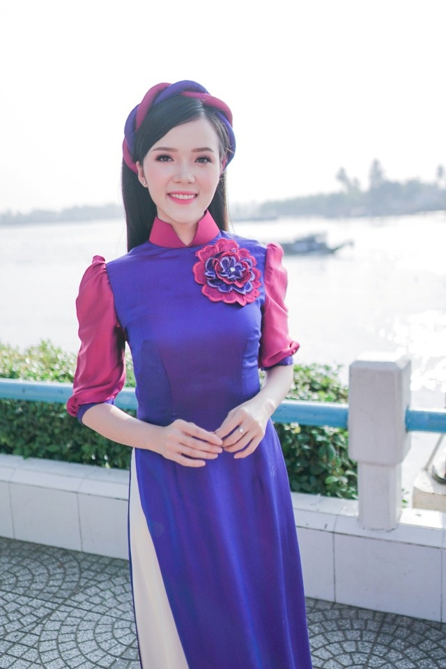 Hoa khôi sinh viên Cần Thơ đẹp dịu dàng đón Xuân - 4