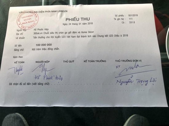 Các sao Việt hứa thưởng cho U23, đã có những ai thực hiện lời hứa? - 4 Các sao Việt hứa thưởng cho U23, đã có những ai thực hiện lời hứa? - 4