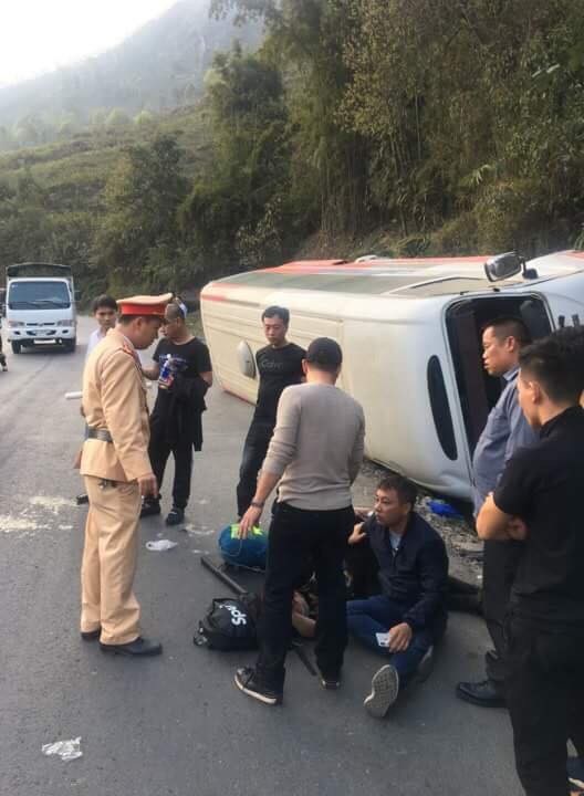 
Hành khách thất thần sau vụ tai nạn.
