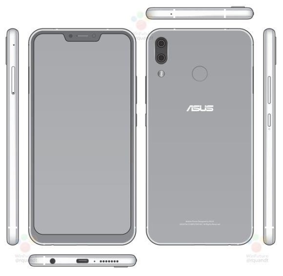 Những “bom tấn” smartphone nào được trông đợi tại MWC 2018 - 5 Ảnh thiết kế của Zenfone 5 bị rò rỉ cho thấy sản phẩm sở hữu thiết kế “tai thỏ” tương tự như trên iPhone X