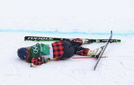Người đẹp Canada nhập viện sau tai nạn kinh hoàng tại Olympic mùa Đông - 2 Sherret đã gặp phải một tai nạn kinh hoàng