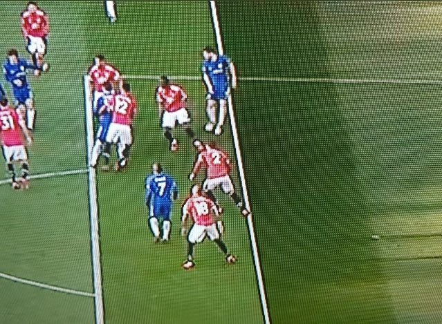 Tình huống trọng tài cho rằng Morata ở trong thế việt vị