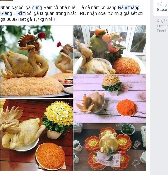 Mâm cỗ cúng rằm tháng Giêng giá nửa triệu hút bà nội trợ - 2
Các sản phẩm đẹp mắt được quảng bá trên mạng xã hội. Ảnh: Lâm Anh