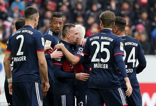 Bayern Munich dễ dàng hạ gục Mainz với tỷ số 2-0