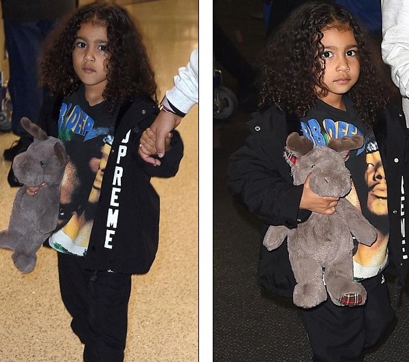 Con gái cô Kim rất sành điệu! - 1
Con gái Kim Kardashian và Kanye West - North West sành điệu xuất hiện tại sân bay New York ngày 5/2 vừa qua