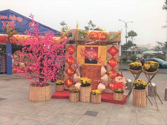 Rộn ràng sắc xuân -đến Lotte Mart là thấy Tết - 1 Góc chụp ảnh đáng yêu dịp đầu năm mới tại LOTTE Mart Quận 7