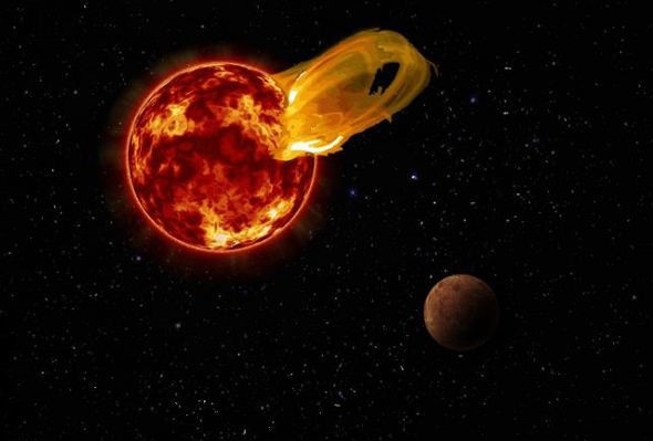 Tin xấu cho những ai đang hy vọng về sự sống trên Proxima b - 1
Hình ảnh minh họa về một cơn bão (tai lửa) mặt trời.