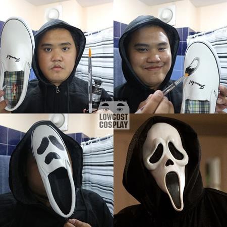 Bật cười với màn “đạo nhái” khó đỡ các bộ phim nổi tiếng - 8 Có ai ngờ được rằng, chiếc mặt nạ đáng sợ trong “Scream” lại được tạo nên từ một chiếc giày