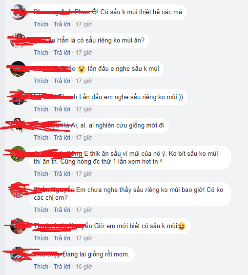 Sự thật về sầu riêng không mùi ‘thối’ khiến thị trường xôn xao - 1
Trên các diễn đàn bán hàng online, nhiều người vẫn không tin là có sầu riêng không mùi. Ảnh chụp màn hình.