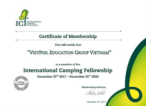 Những điều ba mẹ cần lưu ý khi cho con tham gia trại hè quốc tế - 1 VietPhil Camp – 1 trong 2 thành viên duy nhất tại Việt Nam của Hiệp hội Trại hè Quốc Tế