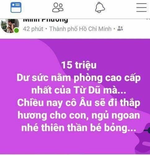 Chưa phát hiện ca tử vong do sinh tại nhà “thuận theo tự nhiên” - 2 Ảnh chụp màn hình thông tin trên facebook cá nhân của Minh Phương