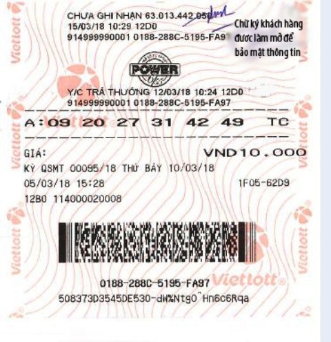 Lộ diện chủ nhân tấm vé số trúng giải Jackpot 2 “khủng” nhất - 2 Tấm vé số trúng hơn 70 tỷ đồng của ông C.
