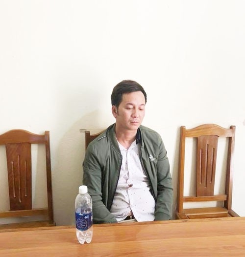 Đối tượng Tuấn tại cơ quan CSĐT