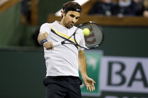 
Federer vẫn đang thi đấu đầy mạnh mẽ ở Indian Wells
