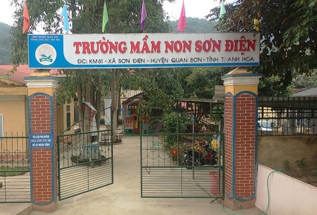 Hình phạt nào đang đợi kẻ tung ảnh "nóng" của cô giáo mầm non lên mạng? - 1 Trường Mầm non Sơn Điện, nơi cô D công tác.