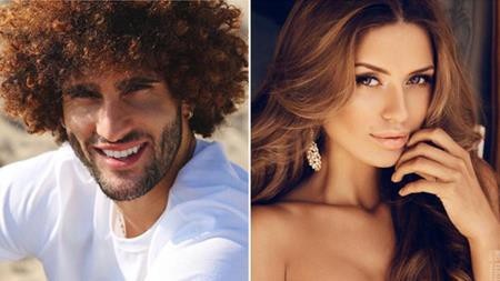 Bạn gái Fellaini khoe dáng bốc lửa bên bờ biển Đông Nam Á - 4 Marouane Fellaini và bạn gái được đánh giá là một cặp trai tài, gái sắc