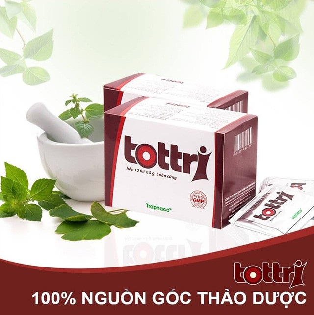 Nỗi khổ của người bị bệnh trĩ hành hạ sau Tết - 4 Tottri là sản phẩm của Công ty Cổ phần TRAPHACO, được sử dụng rất hiệu quả cho nhiều bệnh nhân trĩ cấp tính. Tottri vừa có tác dụng điều trị triệu chứng, vừa điều trị nguyên nhân.