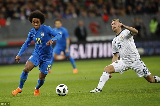 Vắng Neymar, Brazil vẫn vùi dập chủ nhà World Cup 2018 - 2 Brazil dễ dàng giành chiến thắng 3-0