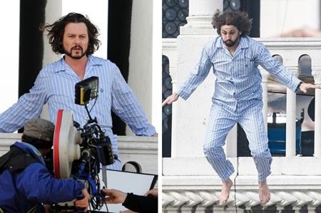 Dĩ nhiên, Johnny Depp khó mà có thể hoàn thành tốt được các phân cảnh hành động và phải nhờ đến một diễn viên đóng thế chuyên nghiệp như Theo Kypri.