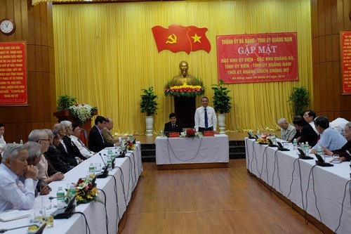 "Kỷ luật cán bộ Đà Nẵng, Quảng Nam là bài học chung trên cả nước" - 1 Lãnh đạo Thành ủy Đà Nẵng, Tỉnh ủy Quảng Nam vừa có buổi gặp mặt các vị lão thành cách mạng tại Đà Nẵng sáng 28/3