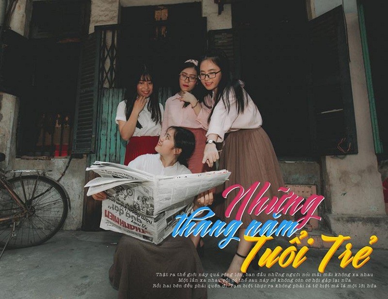 Kỷ yếu đậm phong cách “Tháng năm rực rỡ” của học sinh Sài Gòn - 4 Với mong muốn tái hiện vẻ đẹp của Sài Gòn xưa, các bạn học sinh trường Nguyễn Chí Thanh đã hóa thân thành những cô cậu học trò của những năm thập niên 80-90 vui tươi, yêu đời.