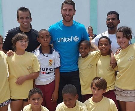 Ramos siempre ha sido muy activo en la campaña por la infancia.