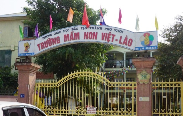 Phụ huynh đánh giáo sinh mang thai: Khởi tố tội “Làm nhục người khác” - 1 Trường Mầm non Việt - Lào, nơi xảy ra vụ việc phụ huynh Phan Thị Nghĩa vào tận lớp học đánh, bắt cô giáo thực tập của con mình quỳ xin lỗi