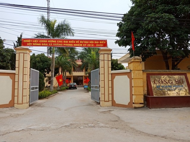 Vụ xã “xin” phần trăm tiền lũ lụt: Chủ tịch xã bị cảnh cáo về Đảng - 1 Xã Hoằng Phong, nơi xảy ra sự việc