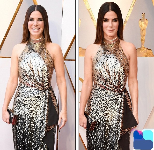 Người đẹp dập dìu khoe dáng trên thảm đỏ Oscar - 3
Sandra Bullock trẻ trung hơn nhiều so với tuổi ngũ tuần