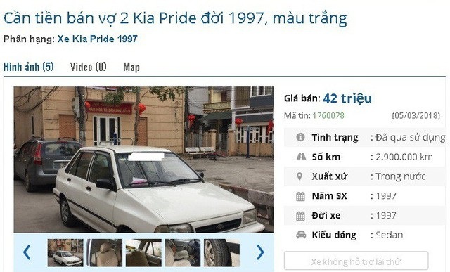 Ô tô cũ giá chỉ vài chục triệu: Cẩn trọng kẻo mua phải taxi "hết đát" - 1
Ô tô cũ với giá vài chục triệu được rao bán khá nhiều