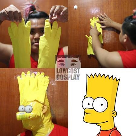 Những màn đạo nhái phim ảnh “chất như nước cất” - 13 Diện mạo ấn tượng của Bart Simpson hóa ra được tạo nên từ găng tay cao su