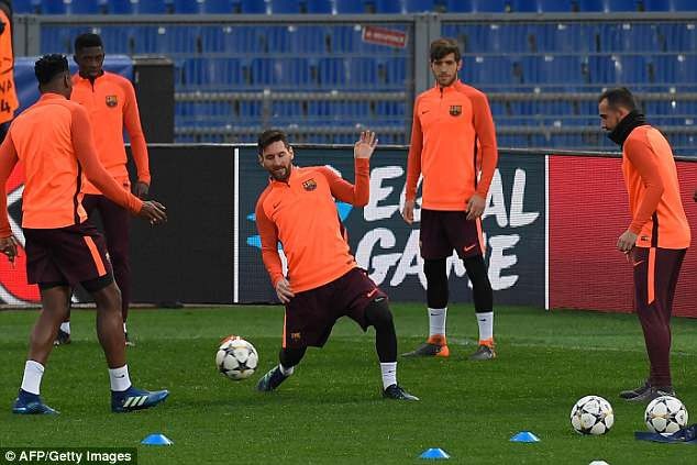 AS Roma và Barcelona sẵn sàng cho trận quyết đấu ở Olympico - 3
Lionel Messi vẫn là nhân vật trung tâm của Barcelona, dù anh không ghi bàn ở lượt đi