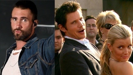 Jessica Simpson và Nick Lachey từng là một cặp đôi đẹp đáng ngưỡng mộ. Tuy nhiên, nữ ca sĩ tóc vàng hoá ra đã có thời gian qua lại với Adam Levine khi vẫn còn đang kết hôn với Nick Lachey.